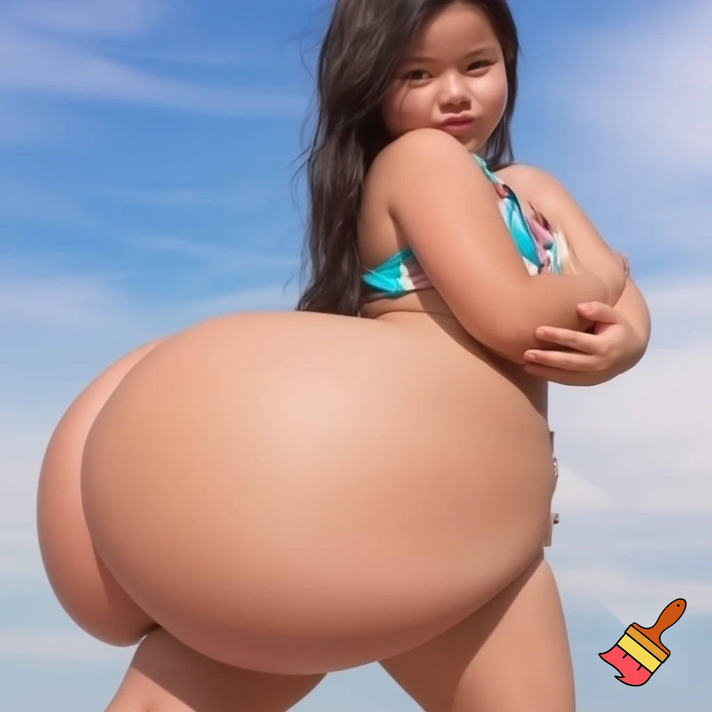 girl in bikini with big boobs and big butt