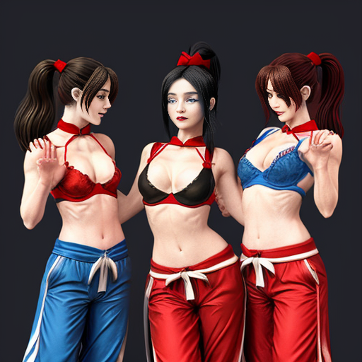 90's disney's 2d aladdin style comic black background and panels of panel 1 giant bubble that transforms into a black haired ponytail woman  with blue skin, blue harem pants red bra and red sash and red curved slippers. 
Panel 2 the blue skinned black haired ponytail woman with blue harem pants red bra and red sash and red slippers then blows a second bubble that transforms into another black haired ponytail woman with blue skin,blue harem pants, red bra and red sash and red slippers. 
Panel 3 then the second black haired ponytail blue skinned woman with blue harem pants and red bra and red sash and red curved slippers then blows a third bubble that transforms into the third black haired ponytail woman with blue skin, blue harem pants and red bra and red sash and red curved slippers. 
Panel 4 and then the third black haired ponytail woman with blue skin, blue harem pants and red bra and red sash and red curved slippers then blows a fourth bubble that transforms into the fourth black haired ponytail woman with blue skin blue harem pants and red bra and red sash and red curved slippers. 
Panel 5 Then the four black haired ponytail women with blue skin , blue harem pants, red bra and red sash and red curved slippers then raising their arms and hands together  
panel 6 and the four Black hair ponytail women with blue skin ,blue harem pants red bra , and red curved slippers swaying their hips. 
Panel 7 then the belly bugles of the four black haired ponytail Women with blue skin, blue harem pants, red bra and red sash and red curved slippers merging and fusing together and swelling. 