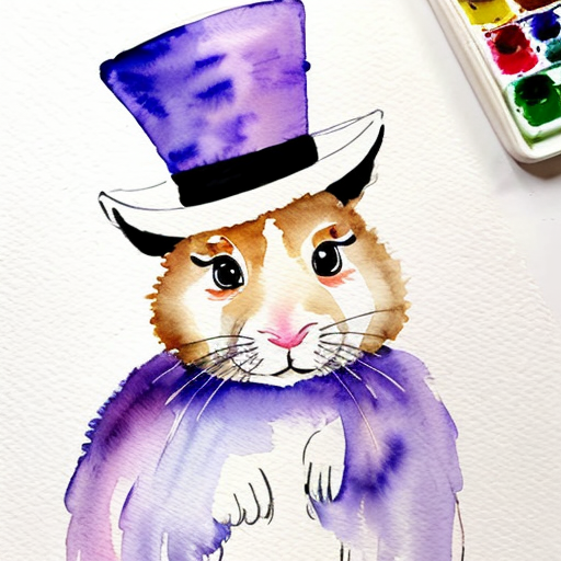 Easter bunny top hat headband, purple, purple and white with gold top hat