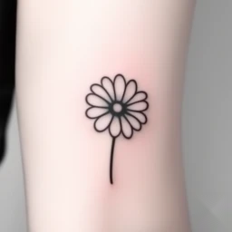 april birth flower tattoo