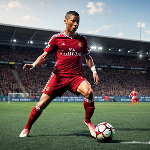 ronaldo playing football