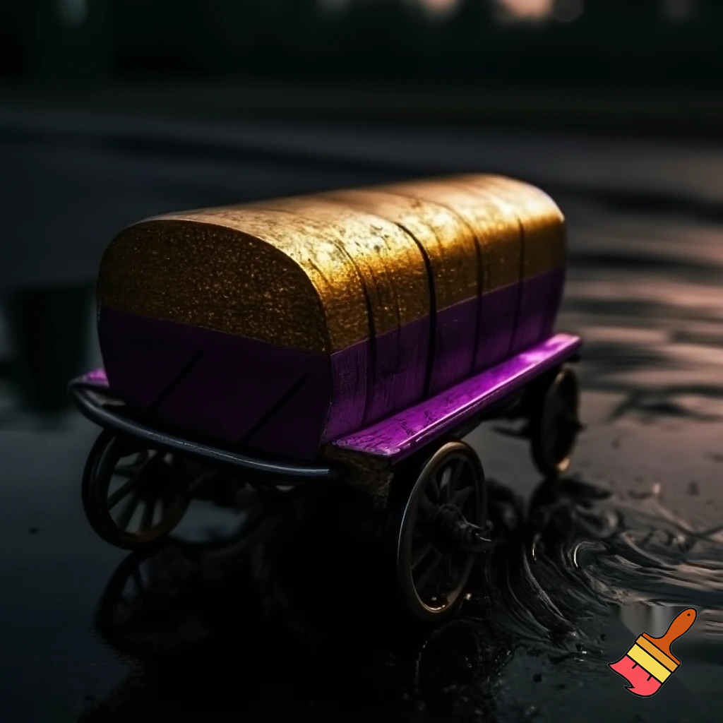 Gold and purple wagon golden purple wet wagon