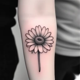 april birth flower tattoo