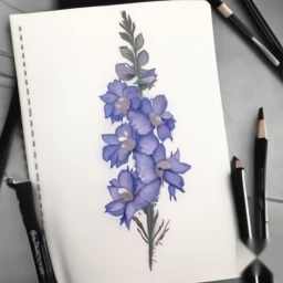 july birth flower tattoo