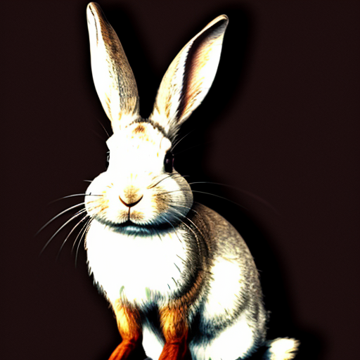 rabbit, red eyes, knife