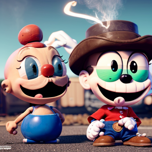 Cuphead farting and mugman sharting 