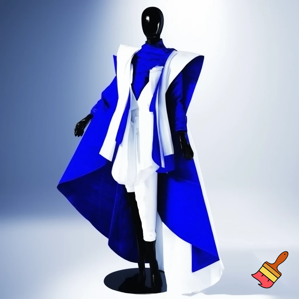 A stylish outfit on a mannequin in a bright studio