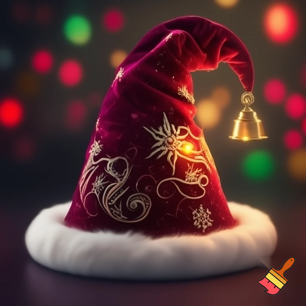 Christmas wizard hat