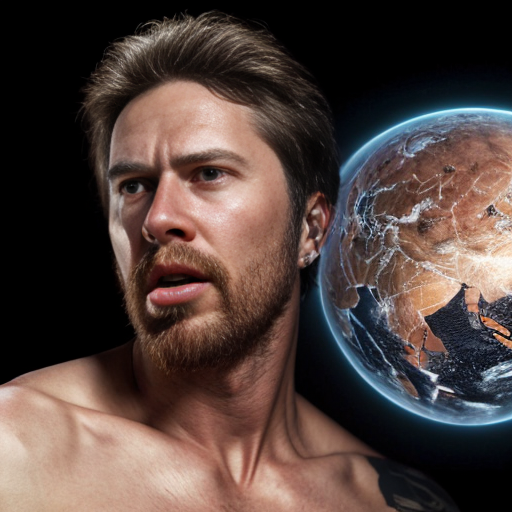 a man the size of the observable universe eating the multiverse