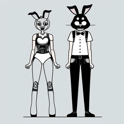 Show me what would happen if a boyfriend and girlfriend (Friday night funkin') were captured by female animatronics fnaf 2 , who then decided to make the boyfriend a girl (change his gender and appearance) and put the girl (boyfriend gender) in a cute, sexy bunny animatronic costume, and the wife girlfriend in a female animatronic cat costume. Both died in agony. How would the spirit of the girl (boyfriend gender) and his wife (girlfriend) react afterward?