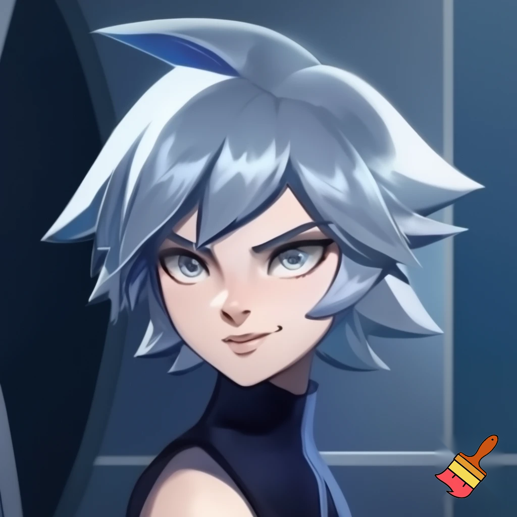 . Short spiky hair fat the Silver family.