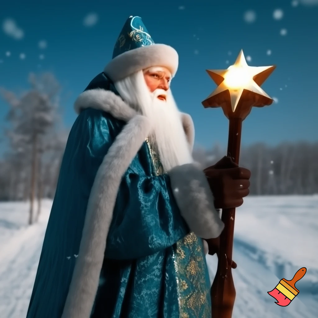 The Russia, Santa Santa Claus, the real Santa Claus walking stick star