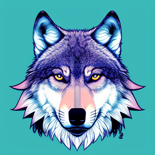 A PHONK wolf cannabis