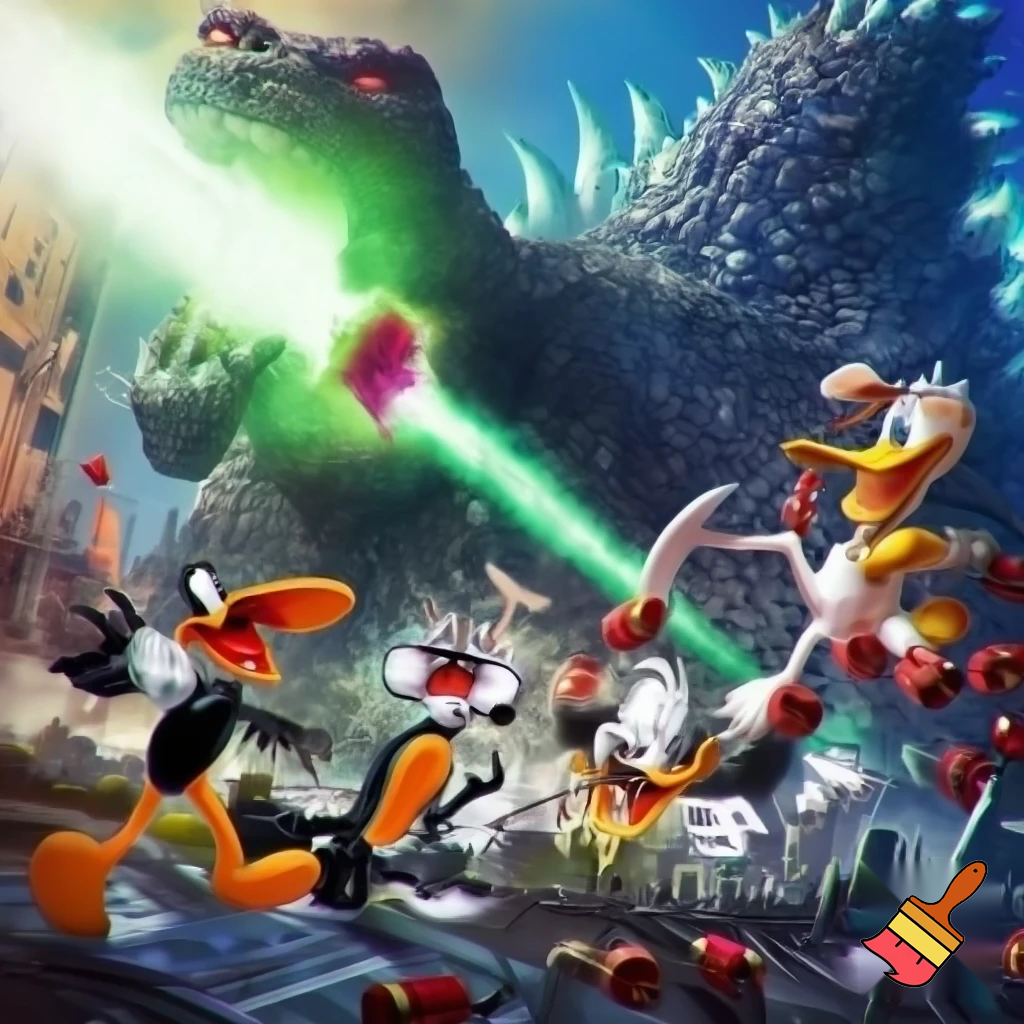 Looney Tunes vs Godzilla