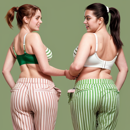 90's disney's 2d aladdin style comic black background and panels of 
Panel 1 a curvy figure two headed woman with brown hair and black striped haired ponytail and with green skin barefoot with green and white striped harem pants and pink and white striped bra marching towards viewer. 
Panel 2 then the curvy figure two headed woman with brown hair  black striped haired ponytail and with green skin barefoot with green and white striped harem pants and pink and white striped bra both looked at each other while marching towards.
Panel 3 then curvy figure two headed woman with brown black striped haired ponytail and with green skin barefoot with green and white striped harem pants and pink and white striped bra looked at viewer. 
Panel 4 then the curvy figure two headed woman with  brown hair and l black striped haired ponytail and with green skin barefoot with green and white striped harem pants and pink and white striped bra kissed the viewer while marching. 
Panel 5 then the curvy figure two headed woman with brown hair black striped haired ponytail and with green skin barefoot with green and white striped harem pants and pink and white striped bra turns around and turns around and revealing to the viewer a yellow triangle shaped stitch patch was on the middle of her butt of her green and white striped harem pants. 
Panel 6 then curvy figure two headed woman with brown hair and black striped haired ponytail and with green skin barefoot with green and white striped harem pants and pink and white striped bra shakes her butt with the yellow triangle shaped Stitch patch on her big butt.  