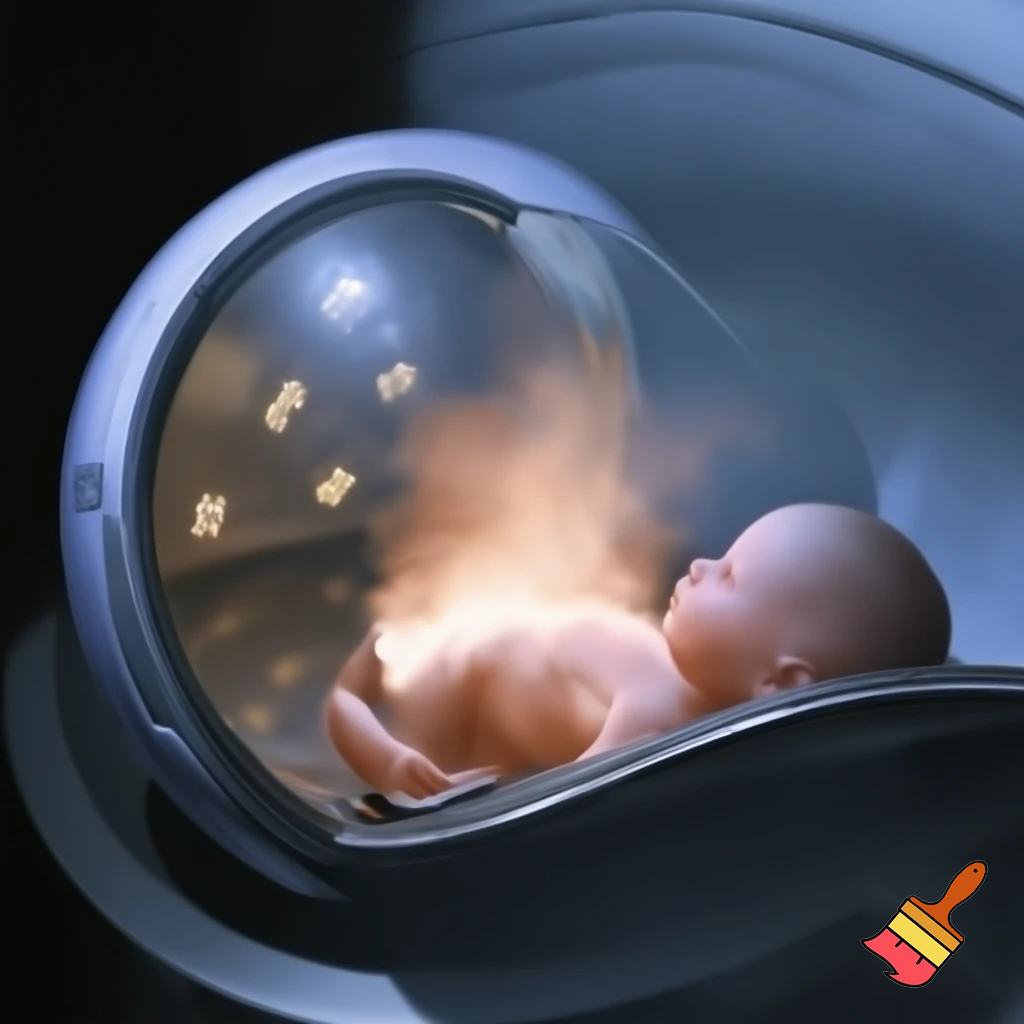 Sterile sci-fi awakening scene — a single pod opens, warm vapor spilling out, shard of sterile light tracing curved glass, a newborn humanoid stepping out not a baby: naked but composed, blank expression, clean metallic interior with glowing diagnostic glyphs underfoot, cinematic close-up, photo-realistic + painterly blend. 

Settings / Steps:

Aspect ratio 4:5 (portrait) for character focus.

Camera: slightly low, 3/4 view to show pod interior and diagnostics.

Emphasize skin texture + subtle mechanical seams.

Add small depth-of-field to isolate subject.


Negative prompt: mutated hands, extra limbs, bad anatomy, cartoonish, watermark, extra fingers

Variations: silhouette profile, half-lit face, higher contrast for a dramatic poster.