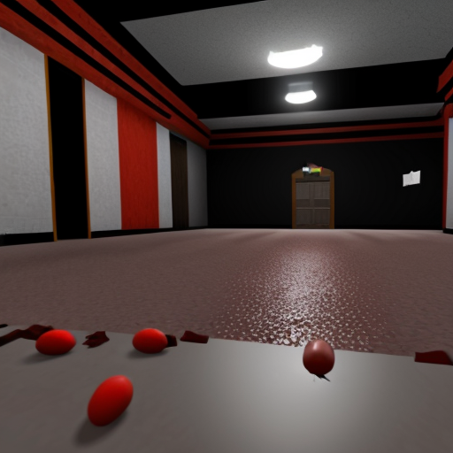 disturbing, death hunt roblox incident. Dark place, red hue. flesh eggs scattered in the flat grey baseplate. Disconnection error at the top
