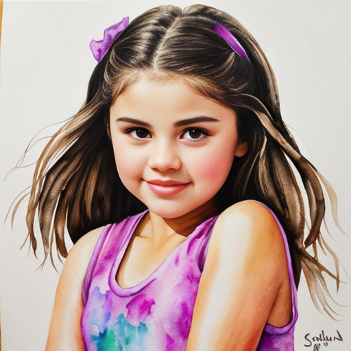 A 1999 Photo of  8 Year Old Selena Gomez 