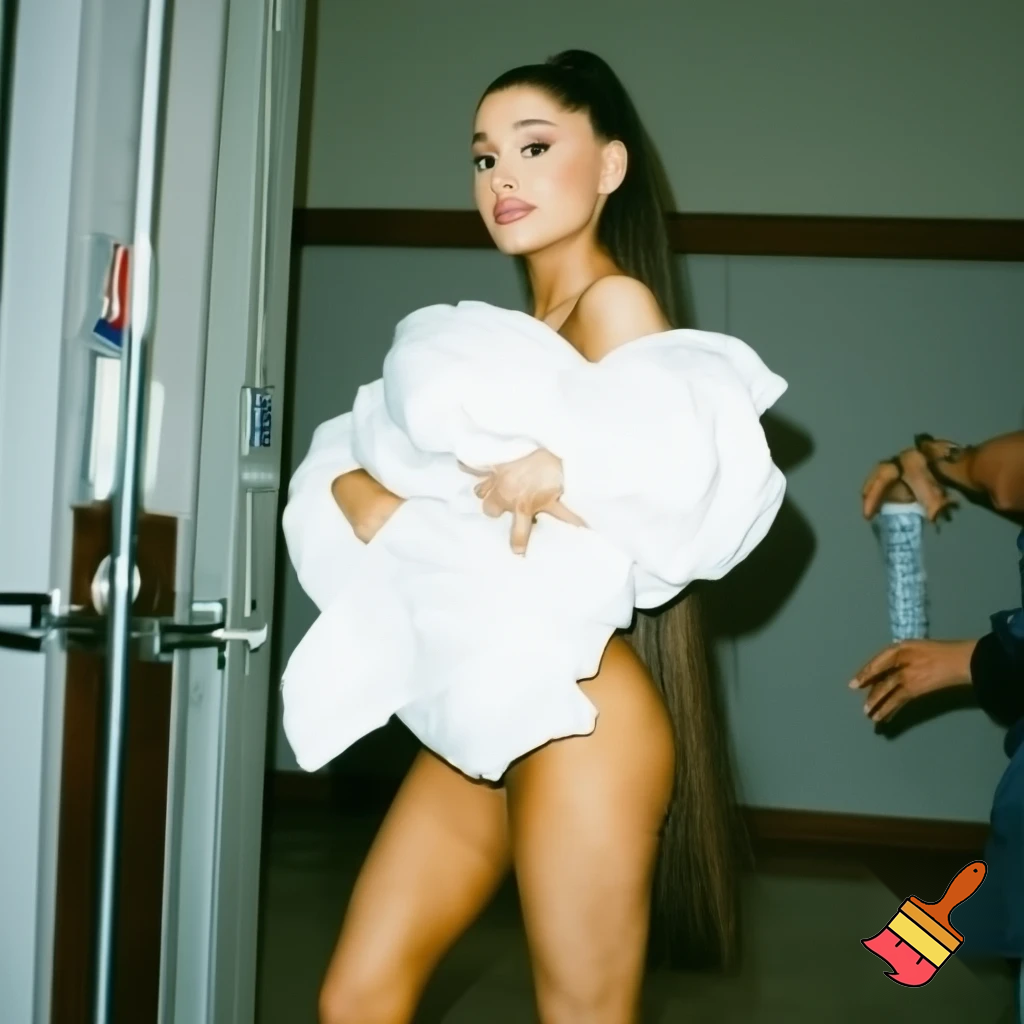 Ariana grande naked with white sheets at the hospital giving birth