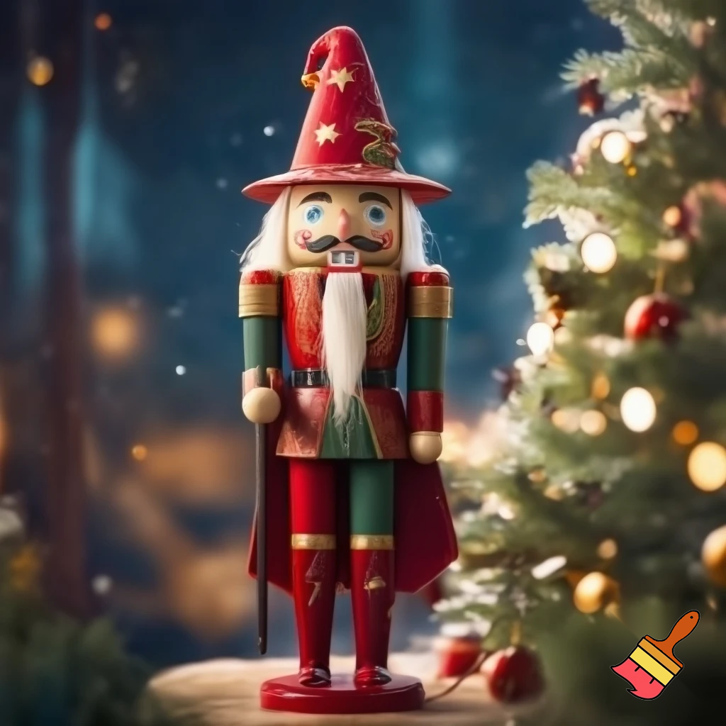 Santa Claus Nutcracker wizard nutcracker📿💫🌟✨⭐️ a wizard hat our Christmas hat