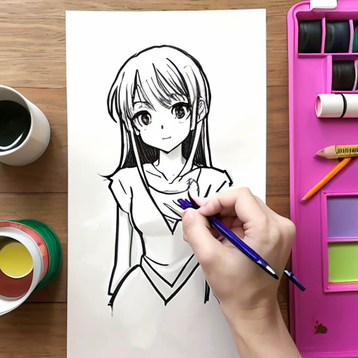 A young artist (character name: Arin) is drawing in a dimly lit room.

Sketches of cute, happy cartoon characters are pinned on the wall.

The clock strikes midnight.

Arin’s new sketch—a mysterious, faceless figure—starts to smudge on its own on the paper.