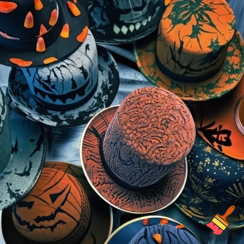 Top hat Halloween patterns