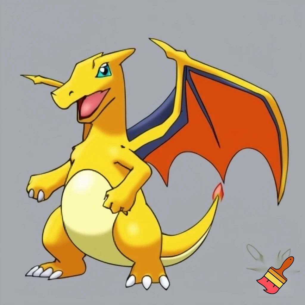 digimnon agumon pokemon dragonite charizard fusion