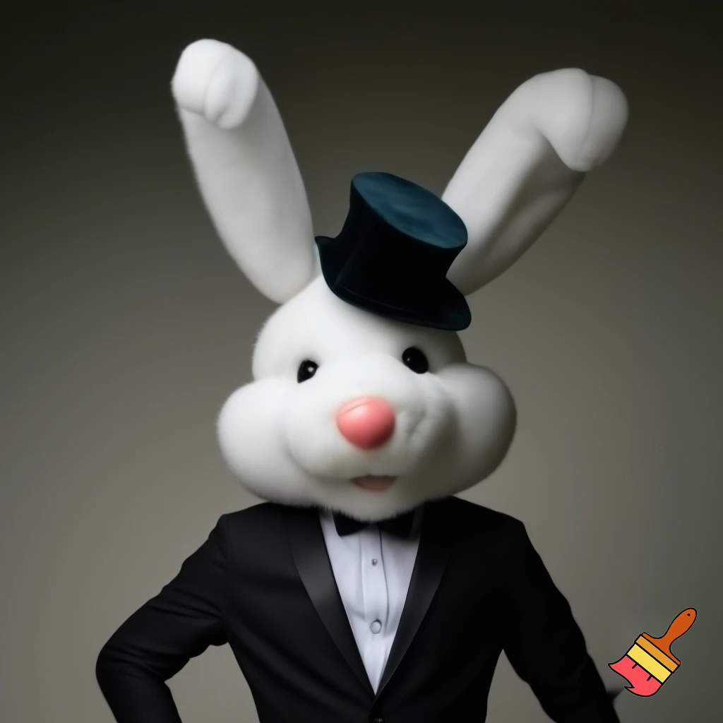 Easter bunny mascot costume top hat special top hat🏰