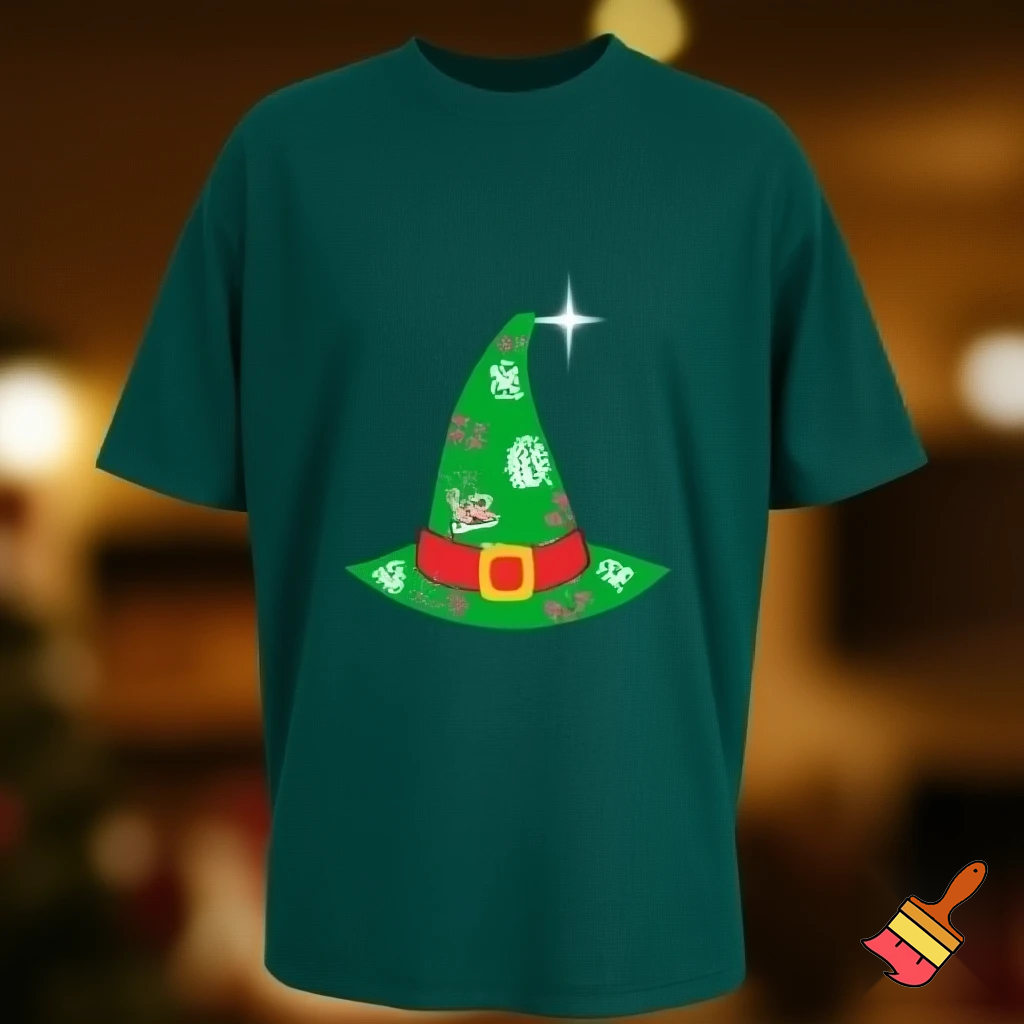 Christmas wizard hat a T-shirt magic T-shirt a big one Bailey Tully’s Bailey told his name I’m a T-shirt