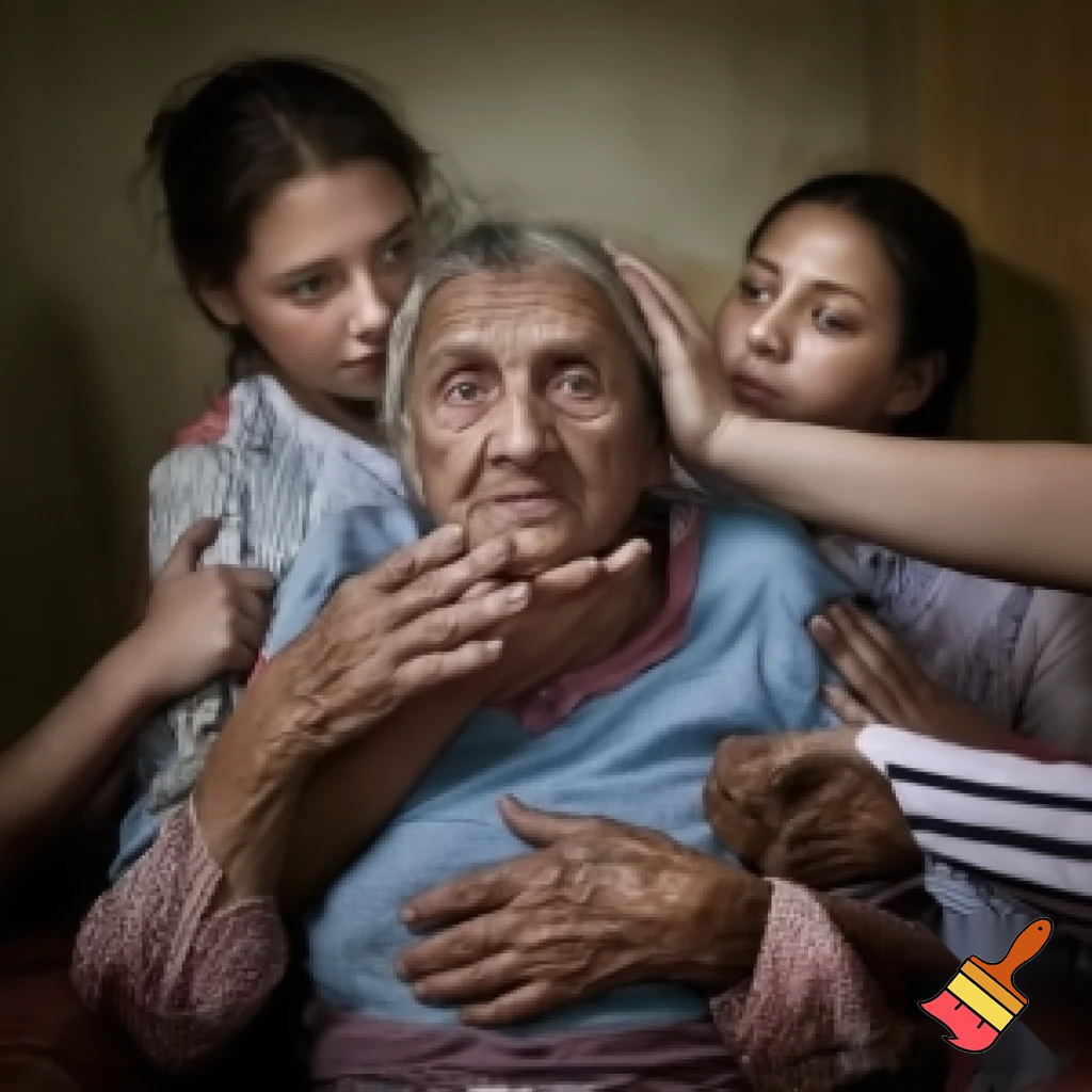 Gray haired grandmother getting dped by brown headed 18 year old bosses
