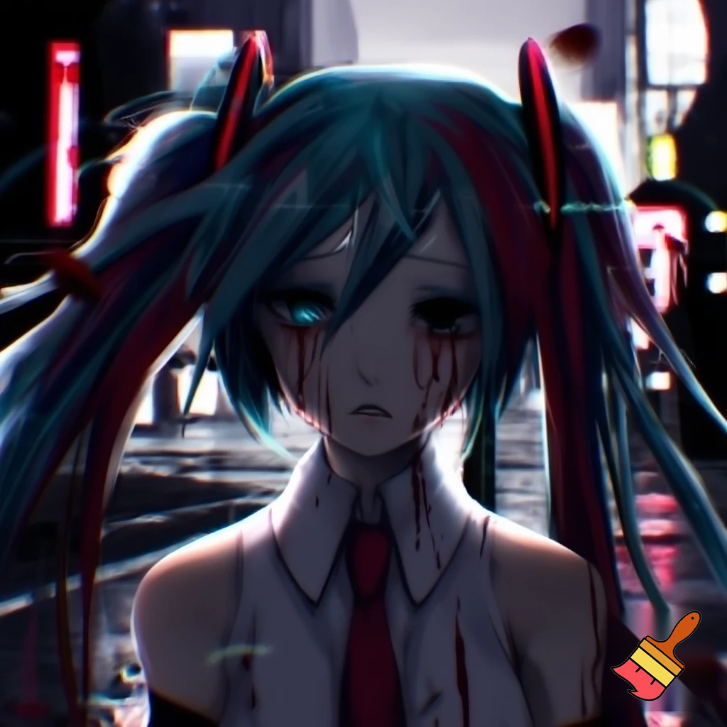 Hatsune miku bloody