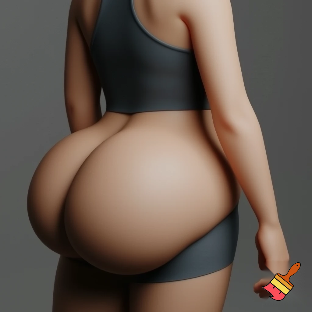 a woman with a giant belly and a giant butt