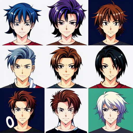  individual head shots of the different main characters from the book the outsiders, in the style of line drawings