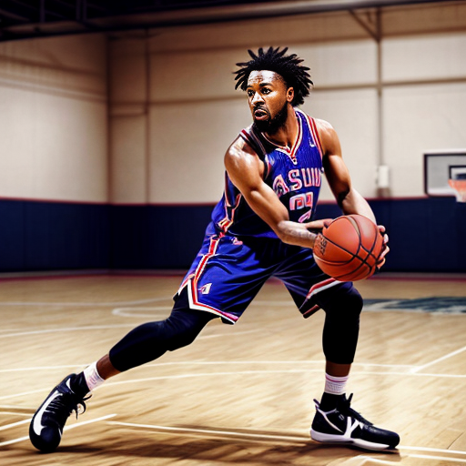 a picture f jesus playing basketbll
