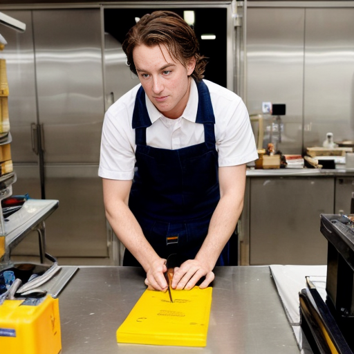 A famous person doing a normal job
