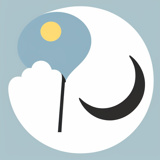 Star and moon christmas cartoon