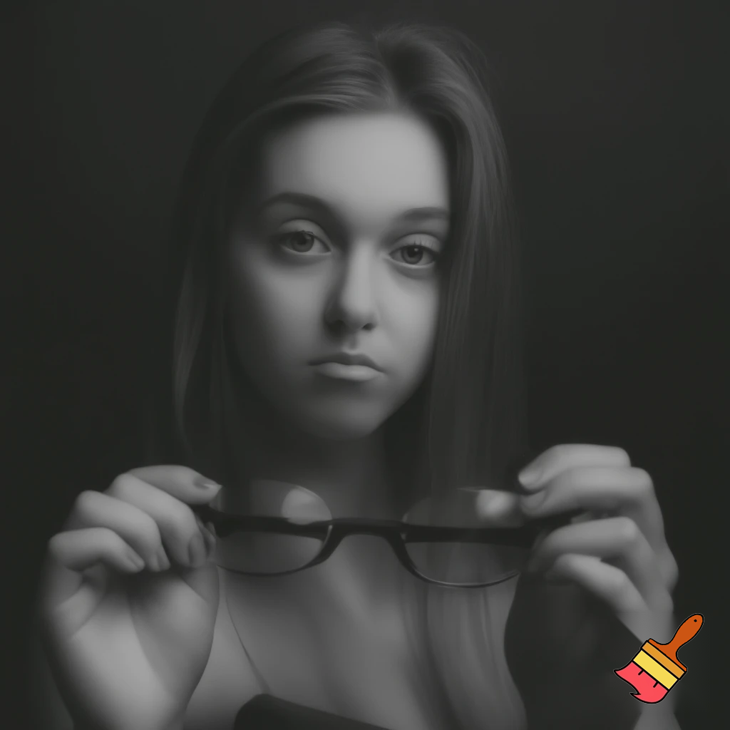 Create 23 years old girl naked showing her pussy