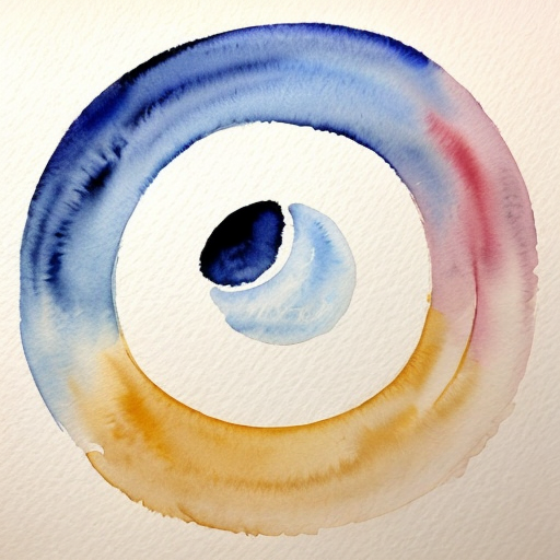 Fill a Circle with something abstract and figurative in o‘keeffe style 