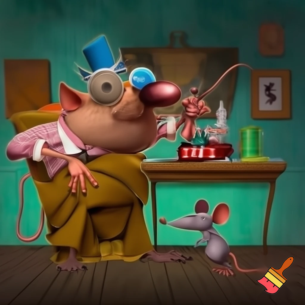 Hazme una cartel que diga Papá Rata