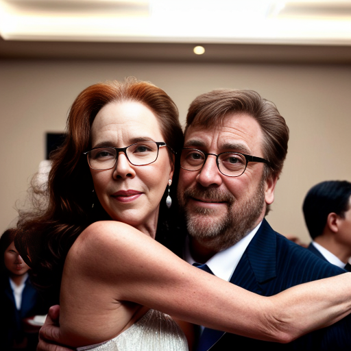John Goodman y Elizabeth Perkins glasses con verano casual formal elegante sensual sexy con bailar con abrazo con fiesta reunión con salón de eventos 2
