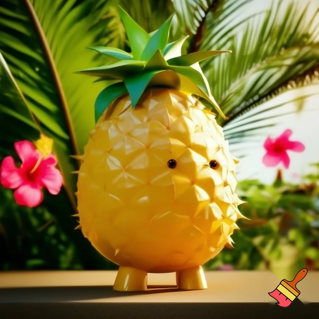 Bearini ananasini with a pineapple body