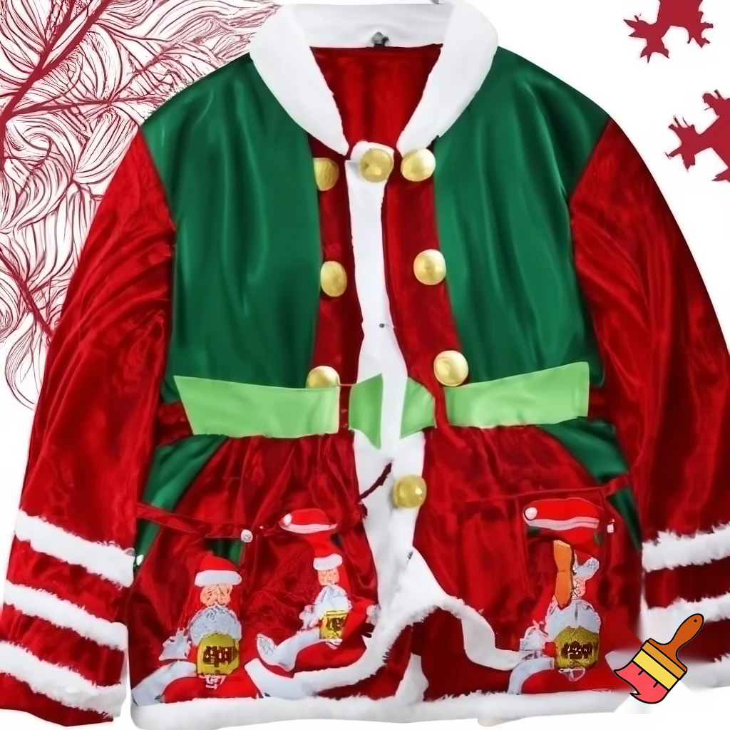 A wizard jacket Christmas jacket Santa Claus wizard Christmas shoes