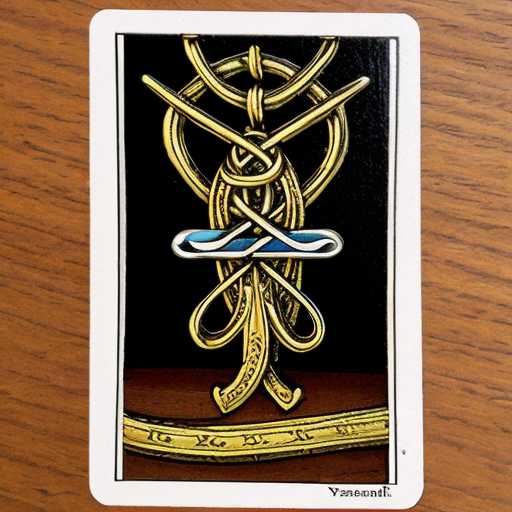 Magician fantasy art tarot number 1 snake belt dagger on table alchemist infinity symbol manifesting 