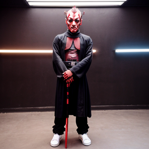 Darth Maul wearing yeezs