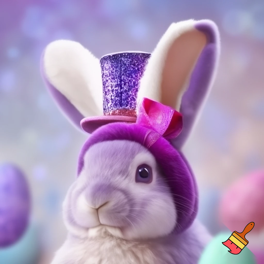 Easter bunny headband velvet Easter bunny, bunny ears, purple and white bunny velvet headband Easter bunny ear top hat ear headband glitter top hat velvet Disneyland top hat pink, purple and pink