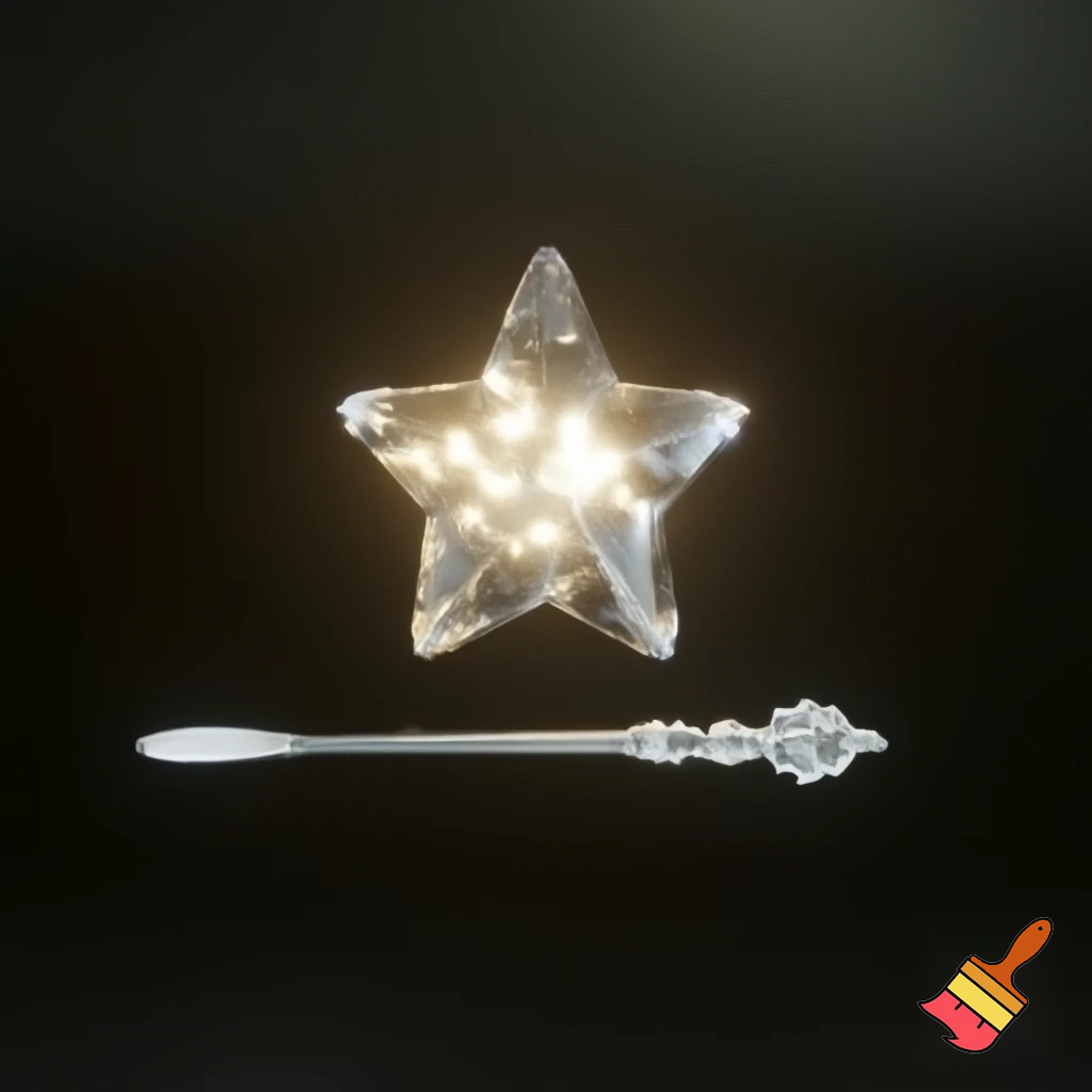 A star Christmas star want magic wand💫