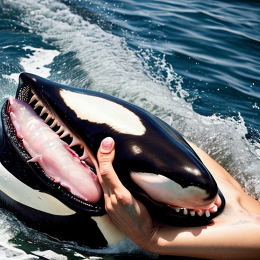 Orca eating a woman 
