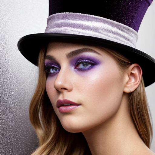 Purple and gold top hat velvet glitter gold purple purple and white purple and white