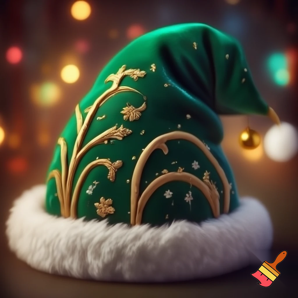 Christmas hat a Christmas hat velvet hat elf velvet