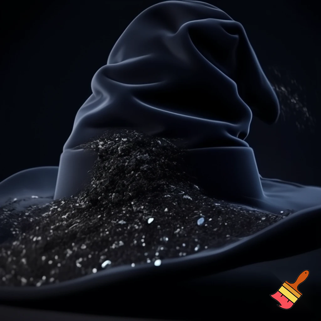 Velvet witches hat, witches hat, dark velvet witches hat and black glitter a fabric and velvet